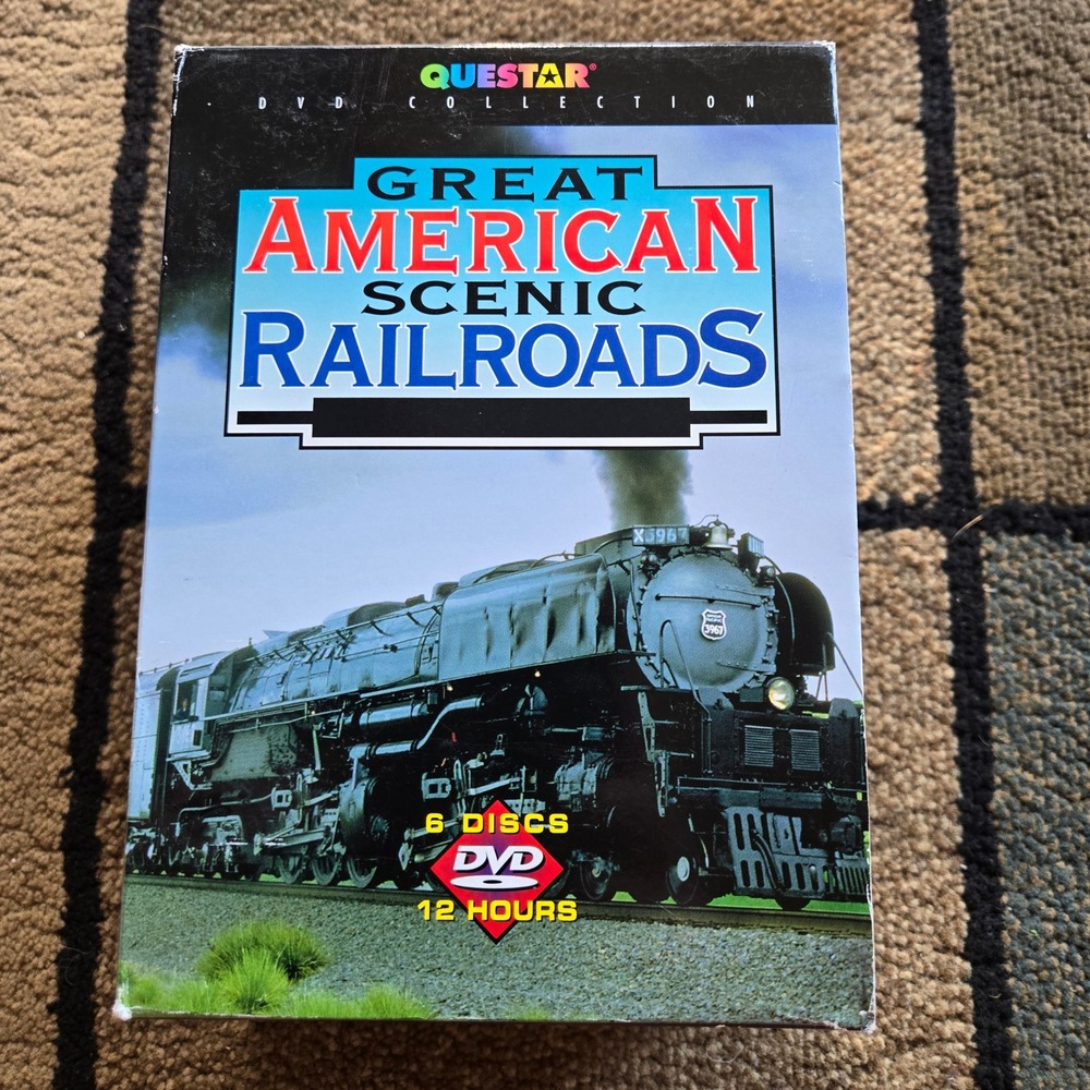 Great American Scenic Railroads Questar DVD Collection 6 Disc Set 12 Hours